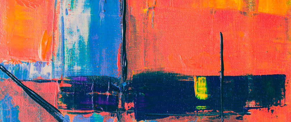 Abstract orange and blue artwork representing StepStone’s introduction to specialty credit, asset-based finance and private credit portfolio diversification.