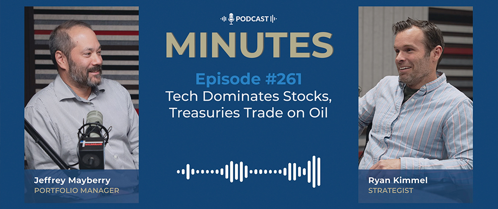 DoubleLine Portfolio Manager Jeff Mayberry and Macro Asset Allocation Strategist Ryan Kimmel discussing tech-led stock markets, Treasuries, oil, inflation and macro data.