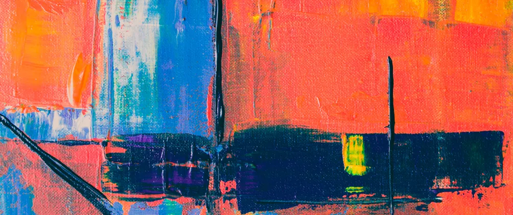 Abstract orange and blue artwork representing StepStone’s introduction to specialty credit, asset-based finance and private credit portfolio diversification.